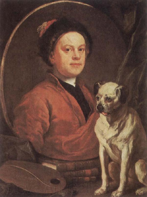 HOGARTH, William The Painter and his Pug Germany oil painting art